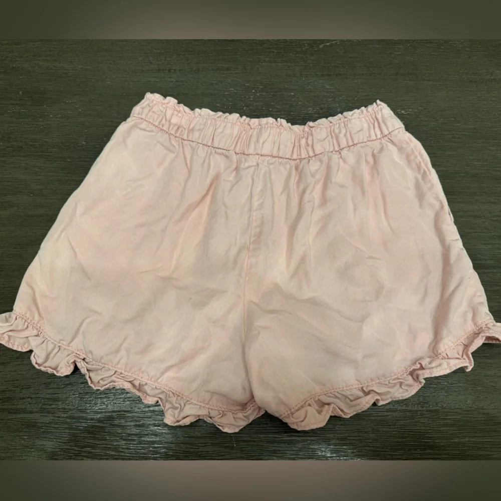Gap Youth Girls Pink Ruffle Pull On Shorts Size Large
